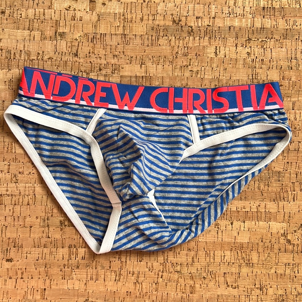 Andrew Christian Striped Anchor Brief